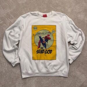 Nelk Boys "Steve Will Do It as The Send God" Crewneck, Size L